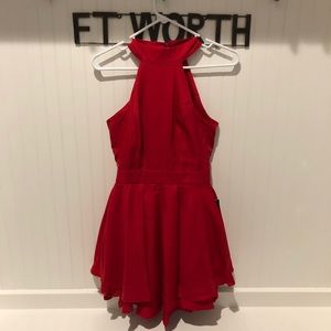 Lulu’s Red Skater Dress